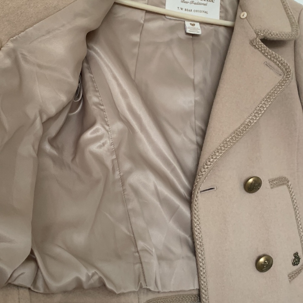 Teenie Weenie beige girl’s coat sz small - Picture 4 of 5